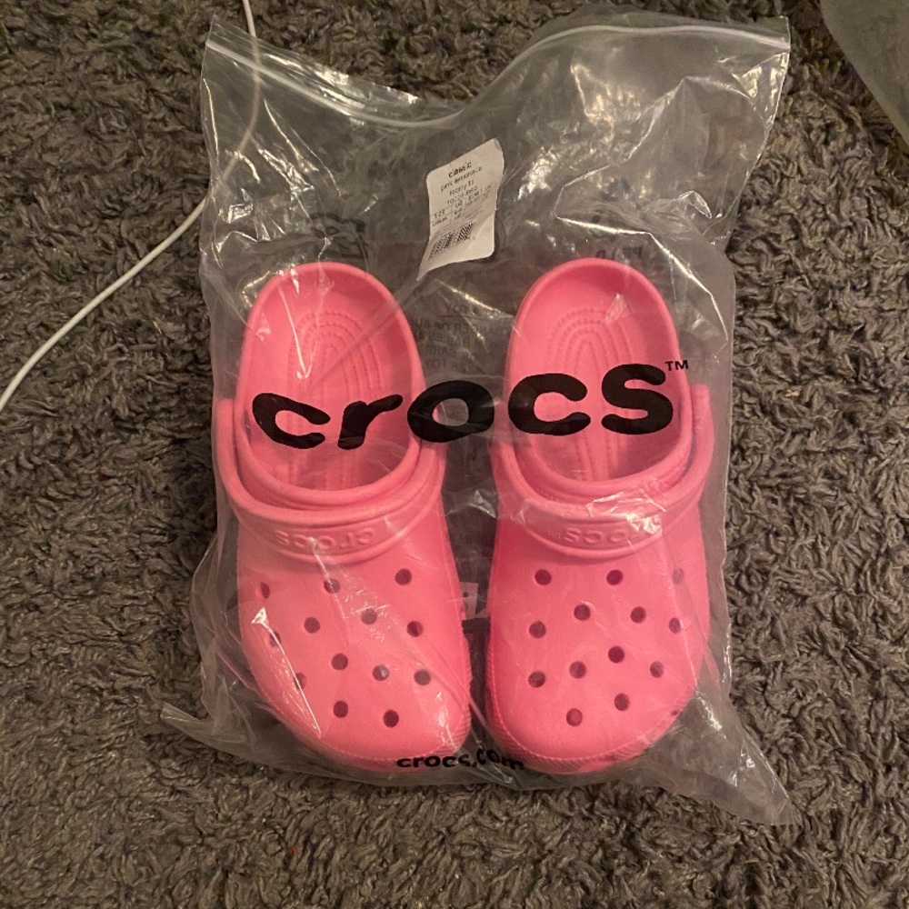 Pink Crocs